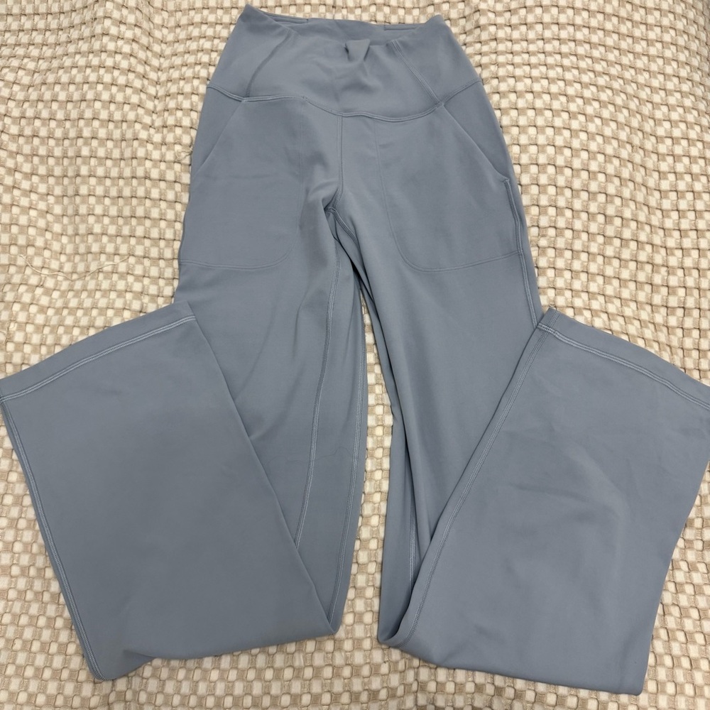 lululemon athletica Wide Leg Pants in Light Gray